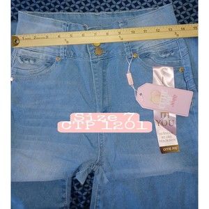 Size 7 Women Flared Jeans Push Up, Stretch, Regular Size, Levanta Cola CTP 1201